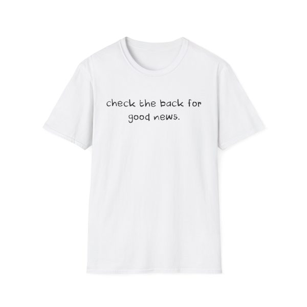 Bryce Crawford "Check The Back For Good News" Unisex Softstyle T-shirt