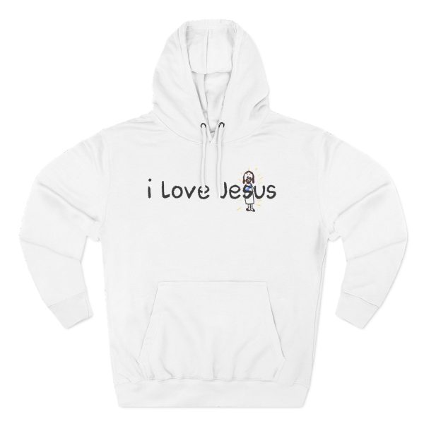 Bryce Crawford "I Love Jesus Jesus Loves You" Three-panel Fleece Hoodie