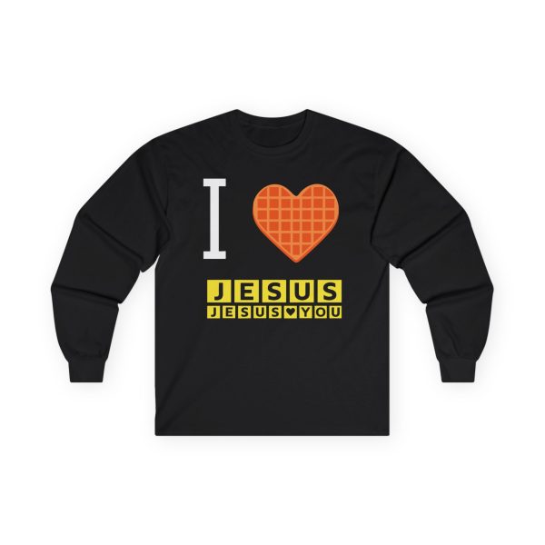 Bryce Crawford "I Love Jesus" Waffle Heart Unisex Ultra Cotton Long Sleeve Tee
