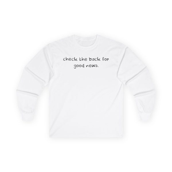 Bryce Crawford "Check The Back For Good News" Unisex Ultra Cotton Long Sleeve Tee