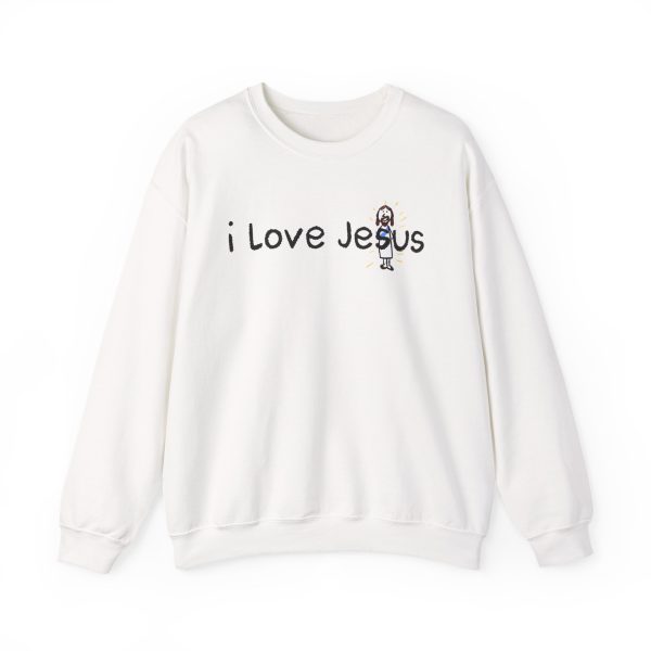 Bryce Crawford "I Love Jesus Jesus Loves You" Unisex Heavy Blend™ Crewneck Sweatshirt