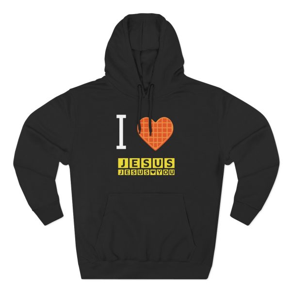 Bryce Crawford "I Love Jesus" Waffle Heart Three-panel Fleece Hoodie