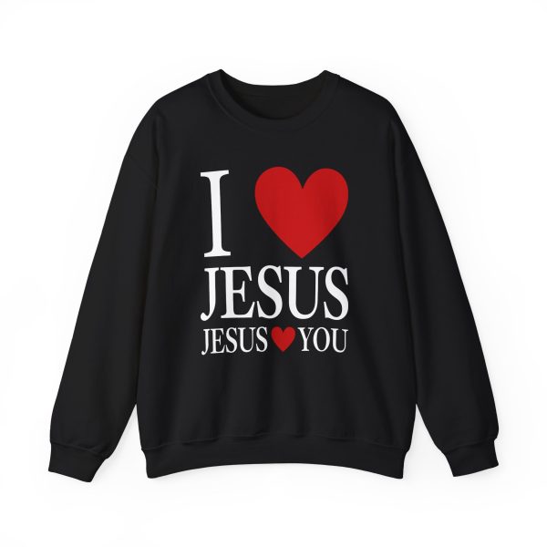 Bryce Crawford "I Love Jesus Jesus Loves You" Unisex Heavy Blend™ Crewneck Sweatshirt
